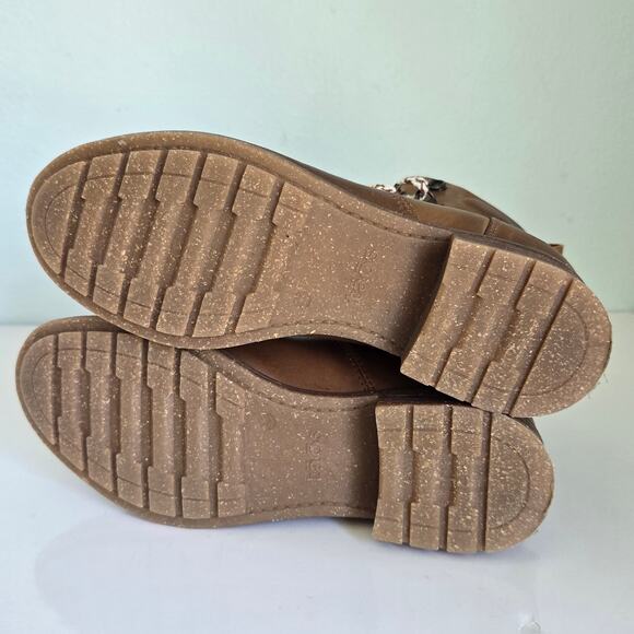 Taos Alpine Leather Boot Women's 7-7.5 Camel Lace Up Granola Girl Hiking Casual - Picture 9 of 14